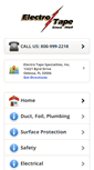 Mobile Screenshot of electrotape.com